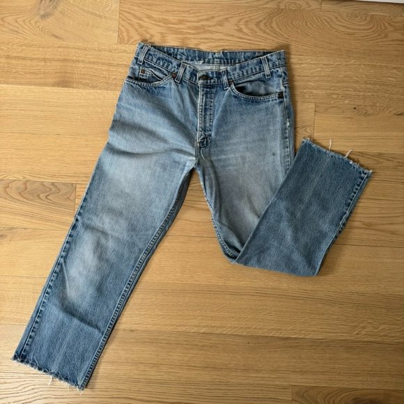 VINTAGE ORANGE LABEL LEVIS JEANS - Picture 3 of 9